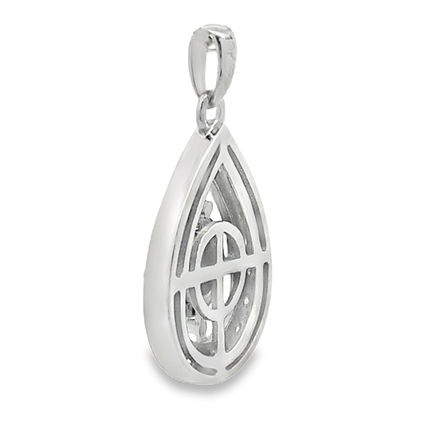 Genuine .25ct Diamond Fashion Pendants 10KT White Gold Bids.com