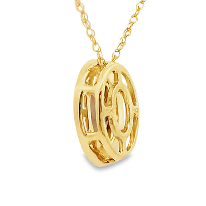 .39ct Quartz Diamond Fashion Pendants 10KT Yellow Gold Bids.com
