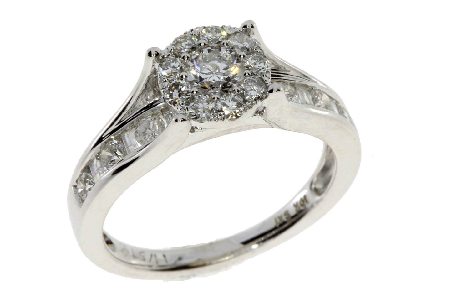 Genuine 1.20ct Diamond Diamond Eng Only 10KT White Gold Bids.com