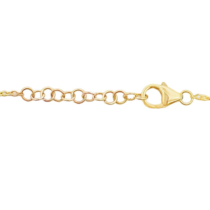 Genuine .10ct Diamond Bracelet 14KT Yellow Gold Bids.com