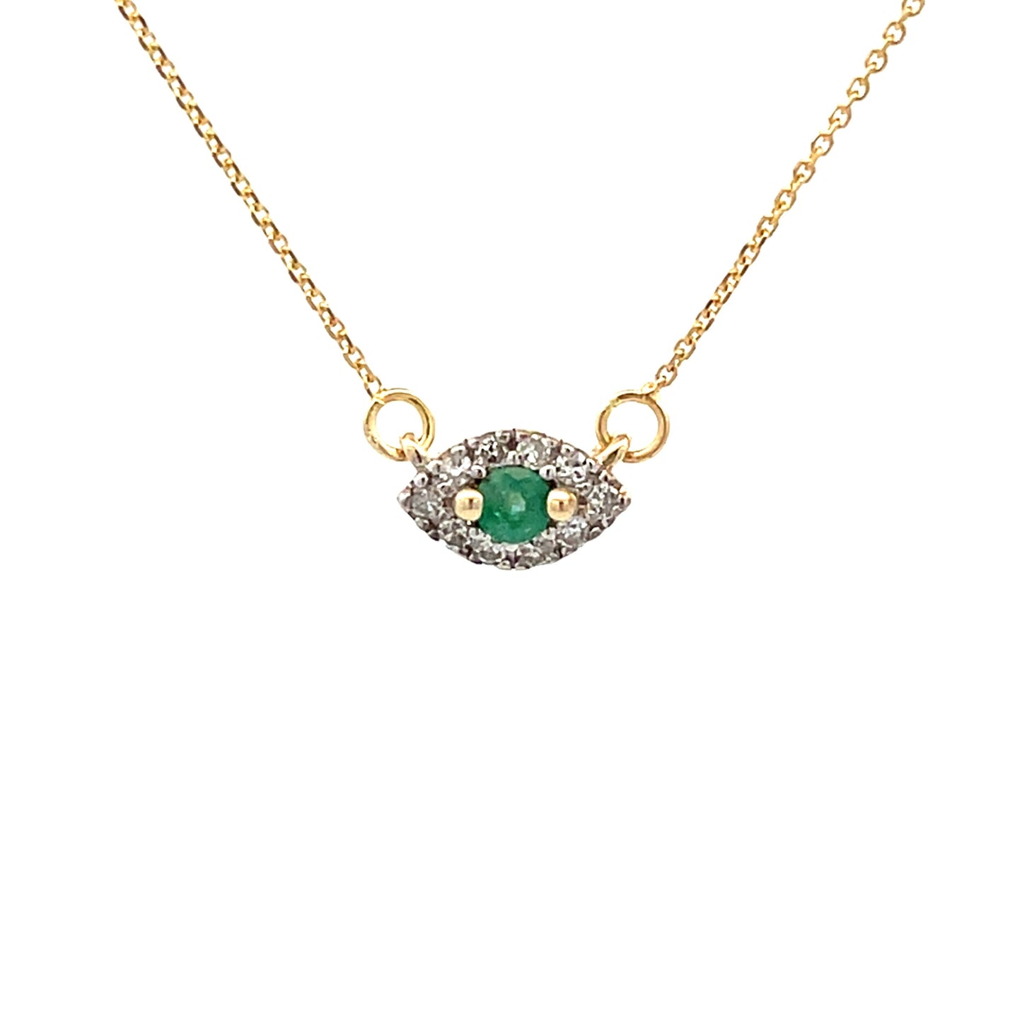 .12ct Emerald Diamond Fashion Pendants 14KT Yellow Gold Bids.com