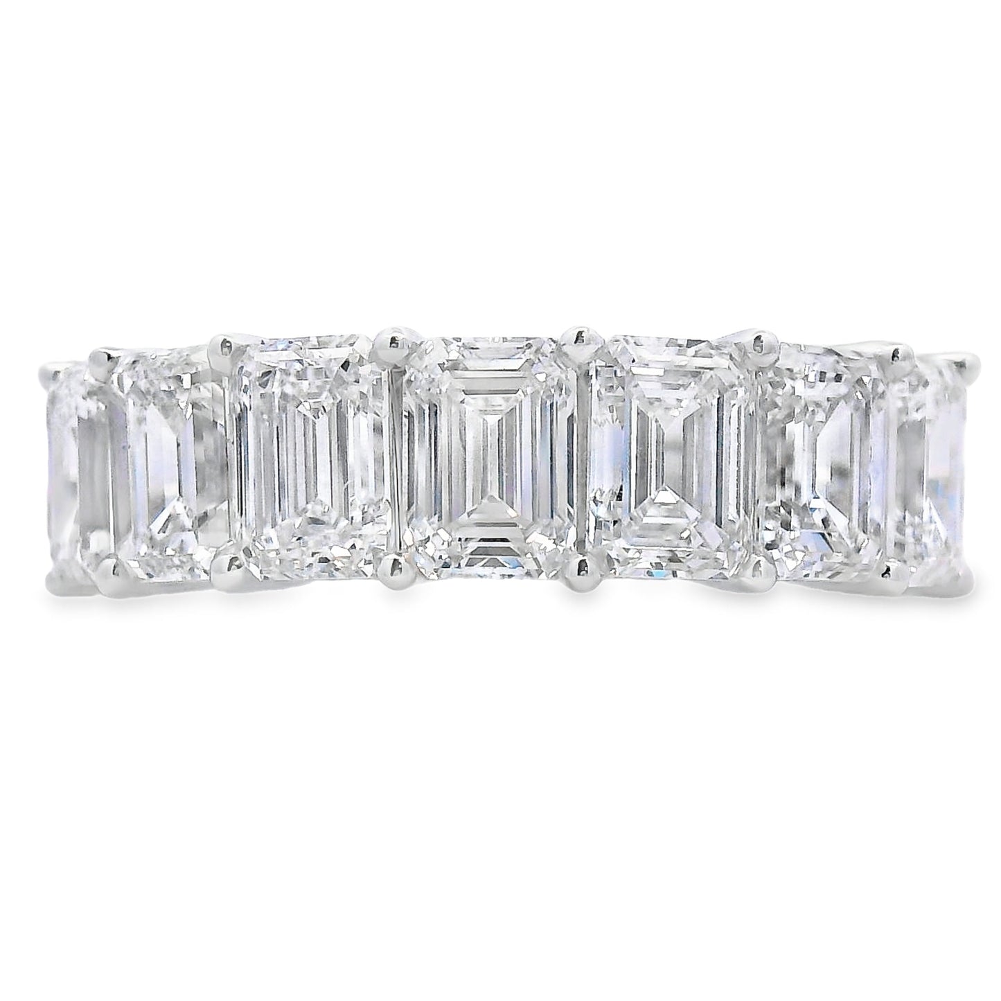 Lab Grown Diamond Fashion band rings 14KT White Gold Bids.com