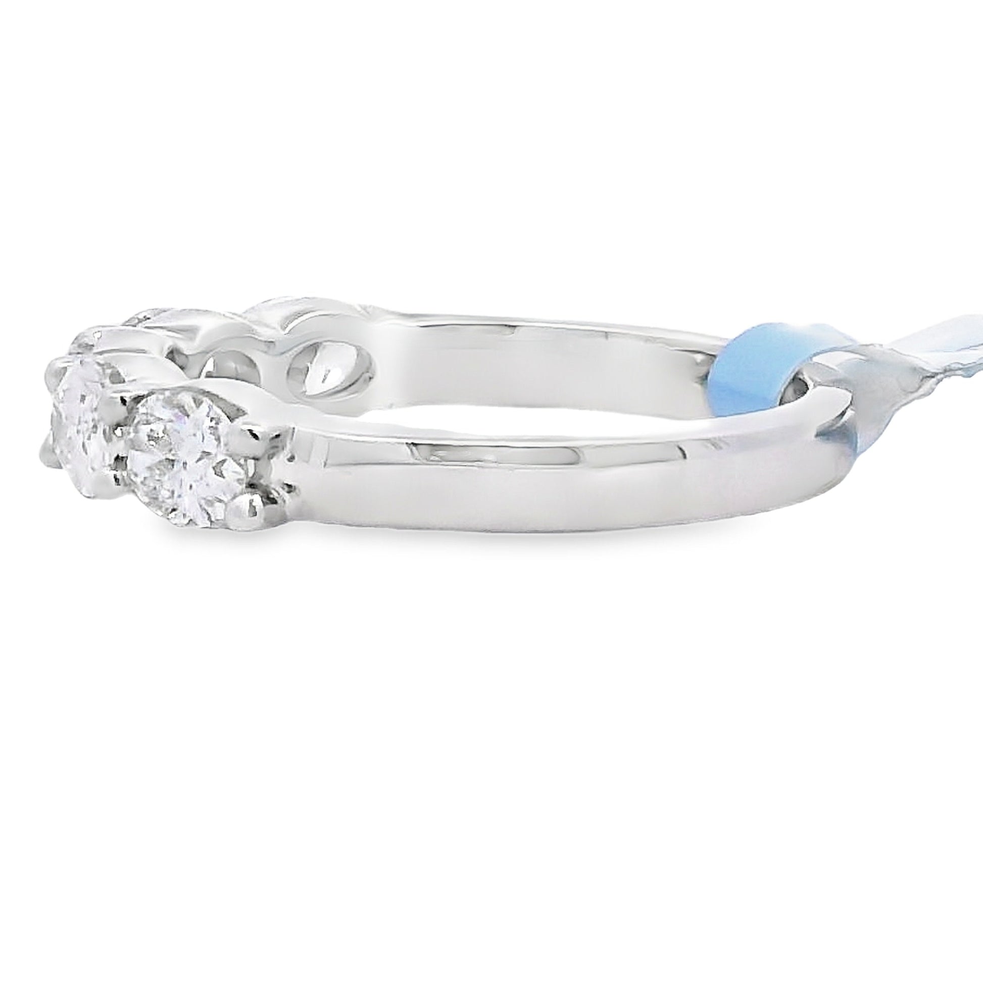Lab Grown Diamond Wedding Band Ring 14KT White Gold Bids.com