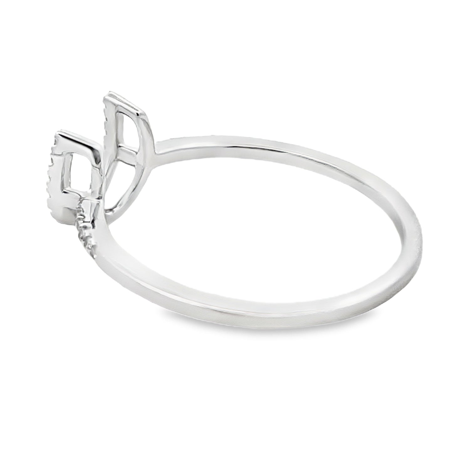 Natural .10ct Diamond Ring 14KT White Gold Bids.com