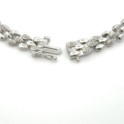 Genuine .25ct Diamond Tennis Bracelet Sterling Silver Bids.com