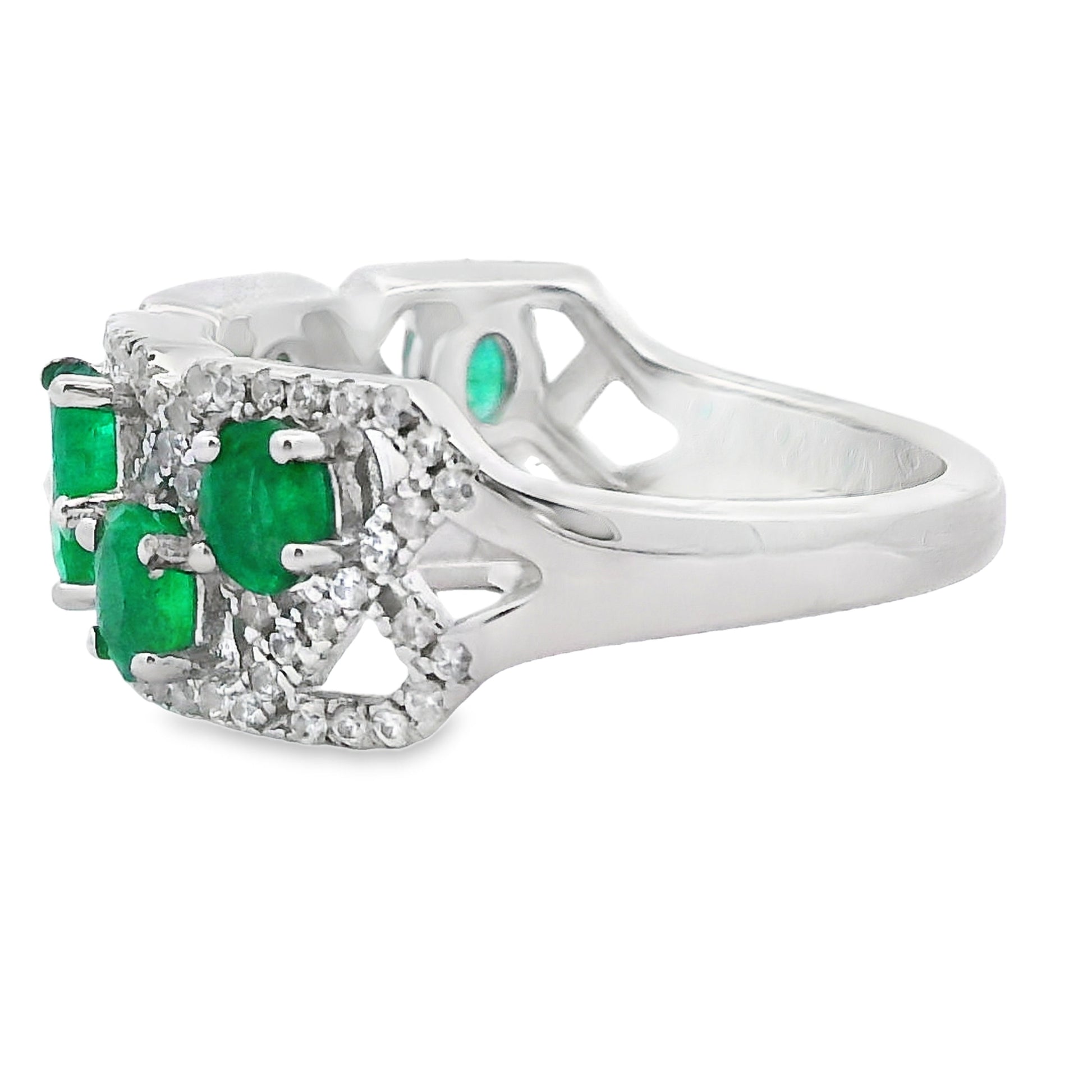 Natural 1.82ct Emerald Zircon Ring Sterling Silver Bids.com