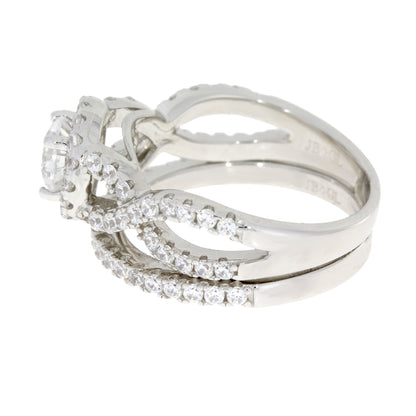 Natural Cubic Zirconium CZ SS Bridal Sterling Silver Bids.com