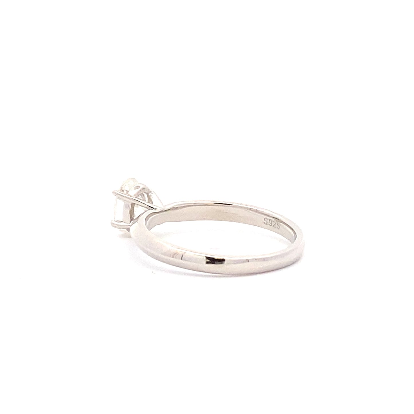 Natural .88ct Moissanite  Sterling Silver Bids.com