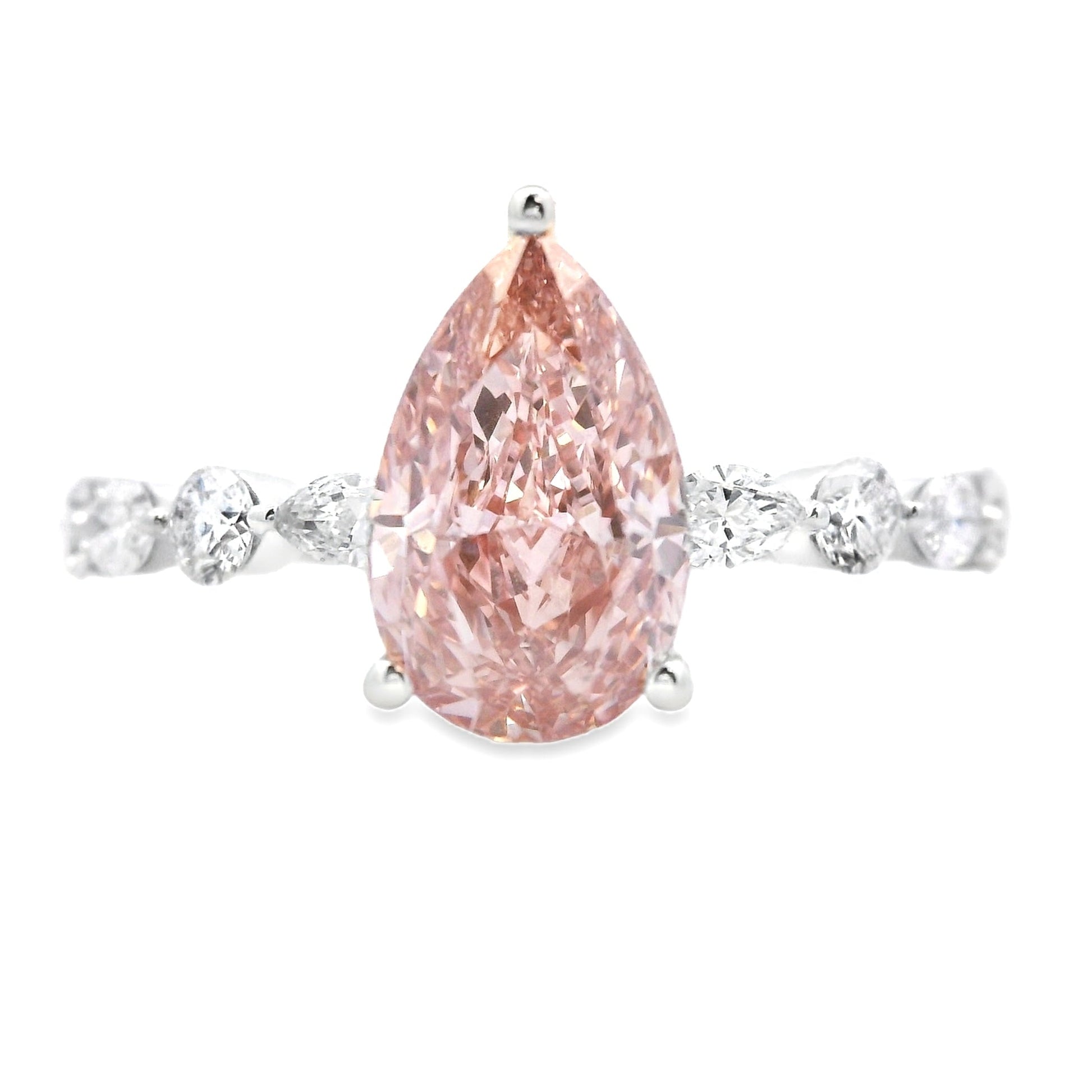 2.00ct Lab Grown Diamond Eng Only 14KT White Gold Bids.com