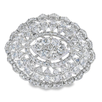 Genuine .85ct Diamond Ring 14KT White Gold Bids.com