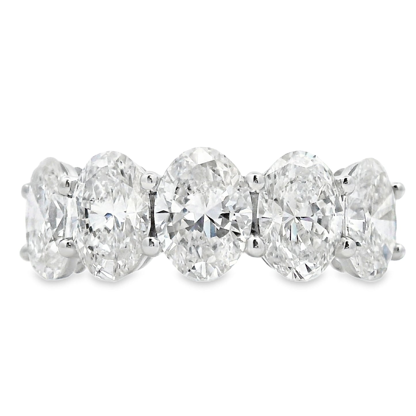 Lab Grown Diamond Wedding Band Ring 10KT White Gold Bids.com
