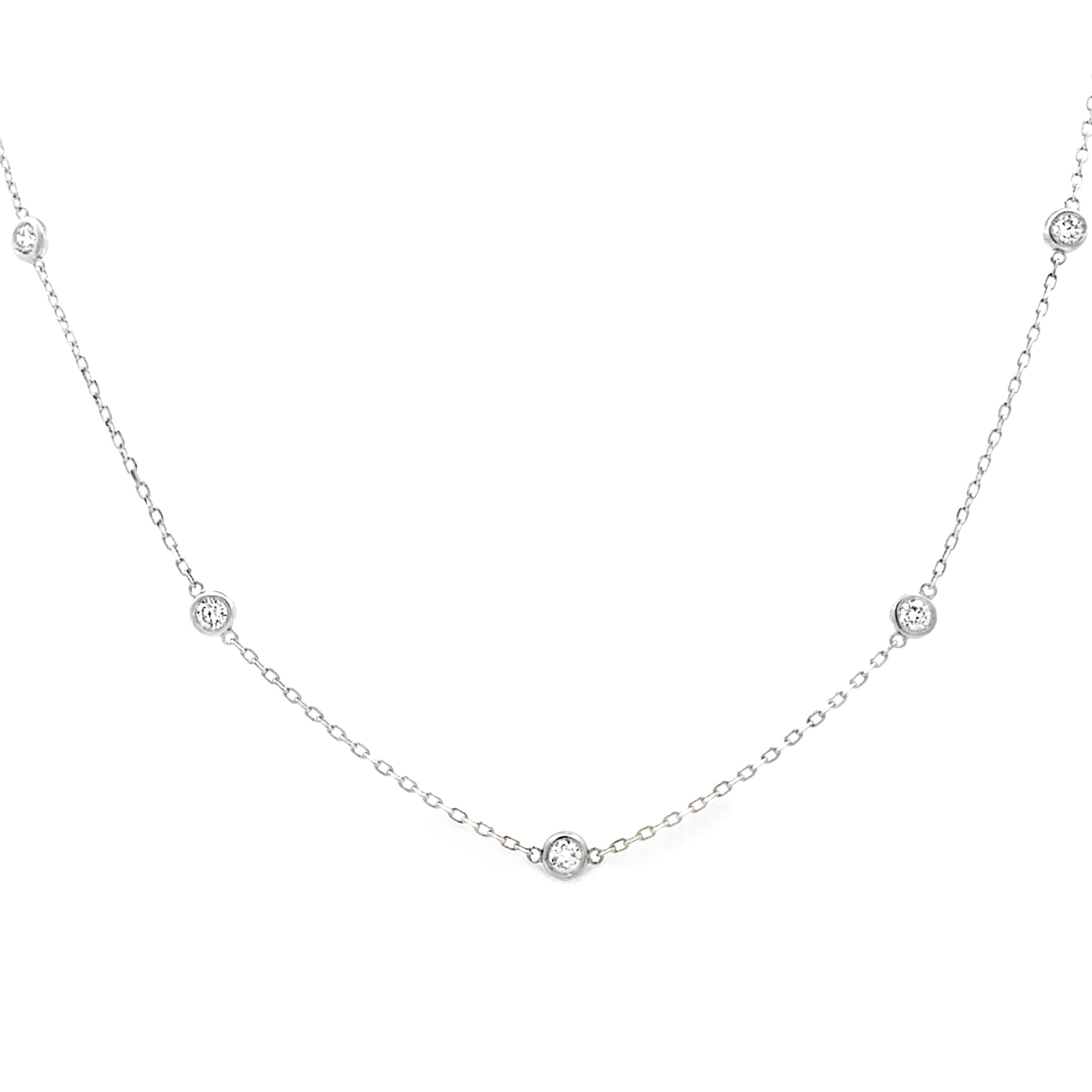 1.00ct Lab Grown Diamond Dia by yard Sterling Silver Bids.com