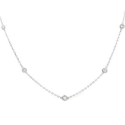 1.00ct Lab Grown Diamond Dia by yard Sterling Silver Bids.com