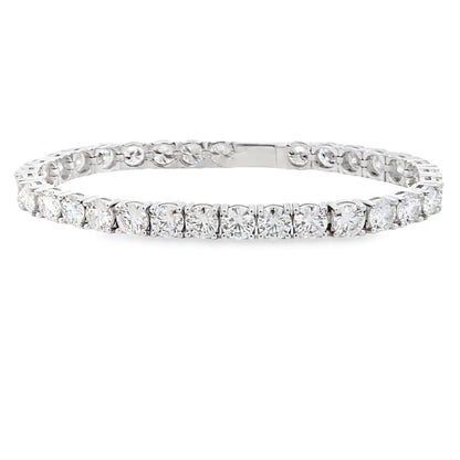 12.50ct Moissanite Tennis Bracelet Sterling Silver Bids.com