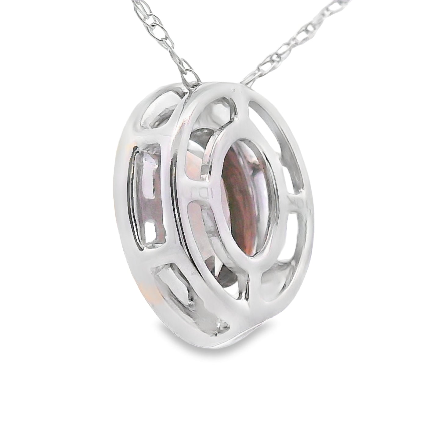 .40ct Quartz Diamond Fashion Pendants 10KT White Gold Bids.com