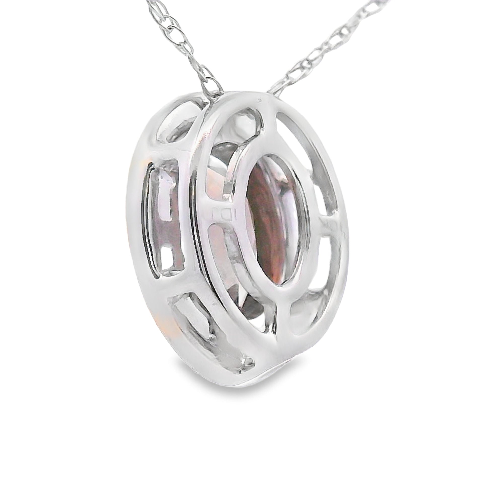 .40ct Quartz Diamond Fashion Pendants 10KT White Gold Bids.com