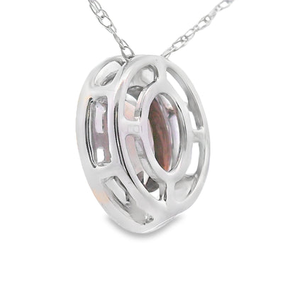 .40ct Quartz Diamond Fashion Pendants 10KT White Gold Bids.com