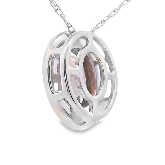 .40ct Quartz Diamond Fashion Pendants 10KT White Gold Bids.com
