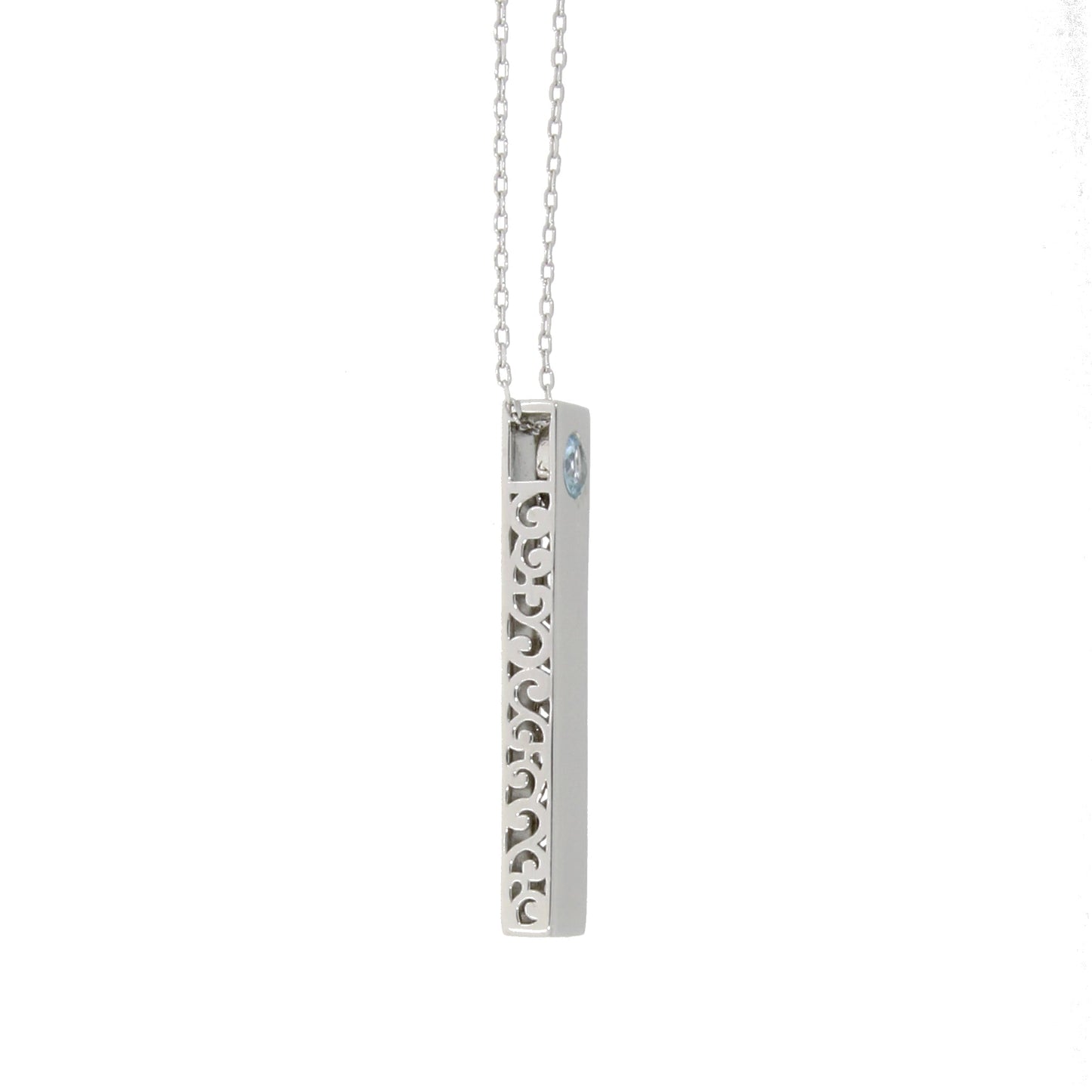 Natural Blue Topaz Fashion Pendants Sterling Silver Bids.com