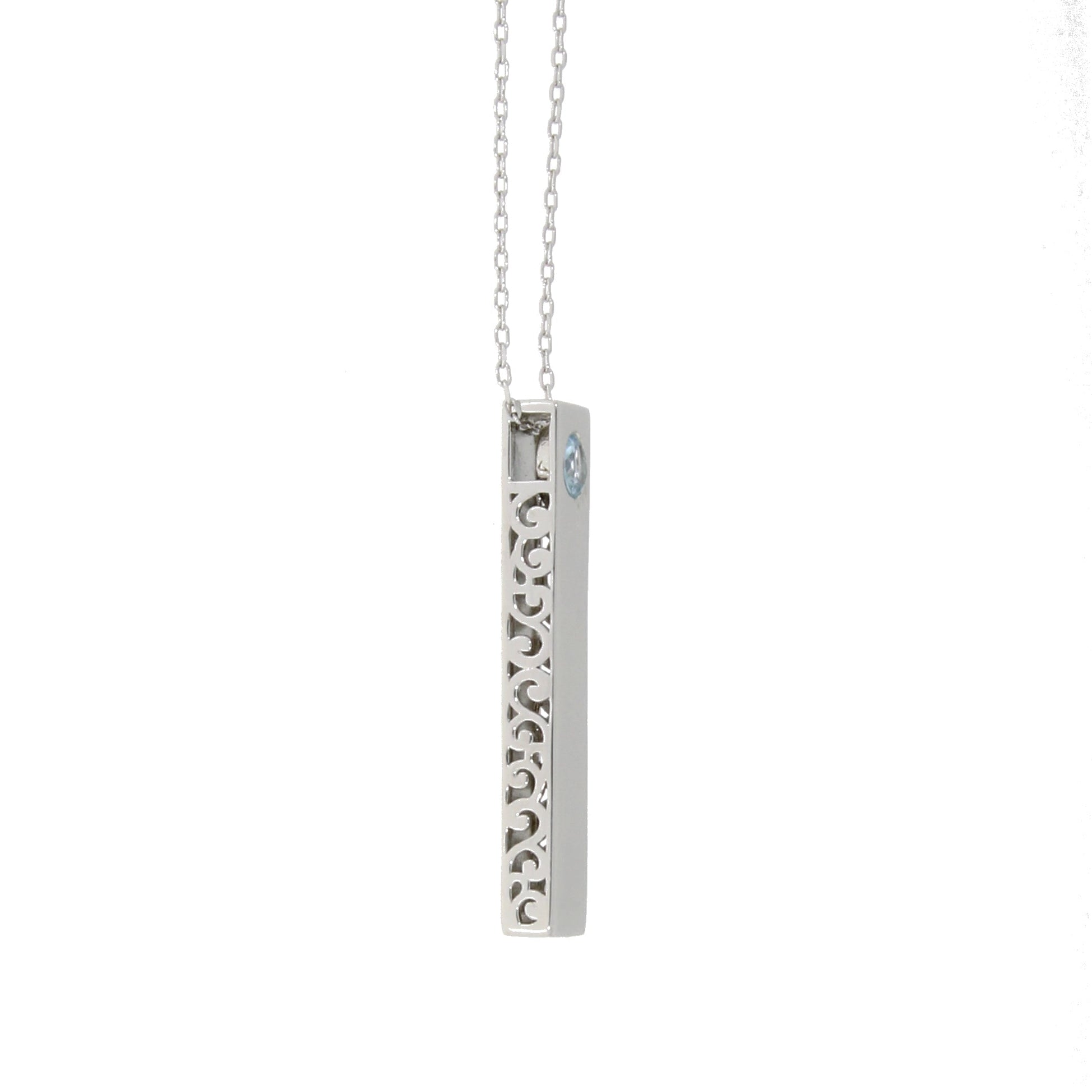 Natural Blue Topaz Fashion Pendants Sterling Silver Bids.com