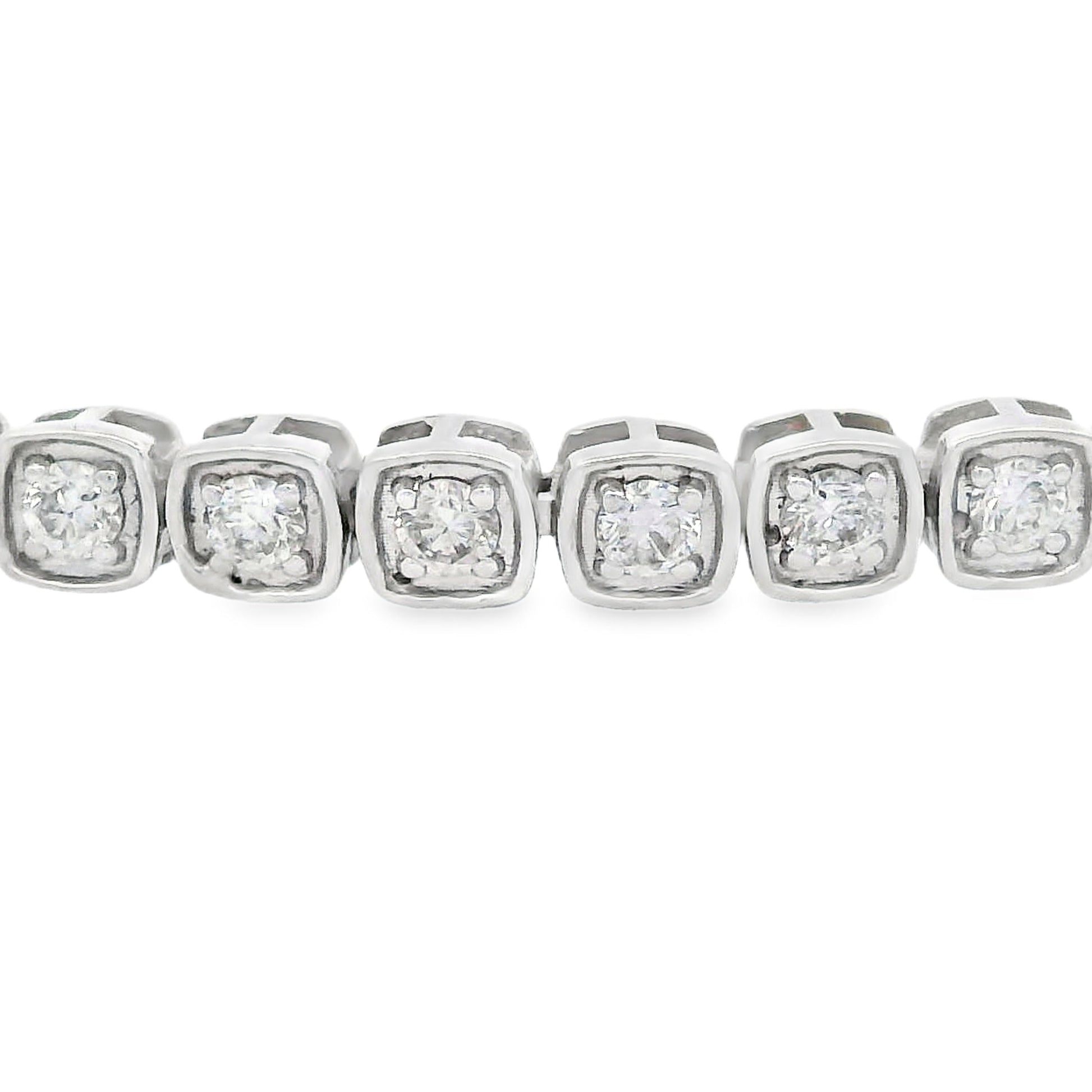 Lab Grown Diamond Tennis Bracelet 10KT White Gold Bids.com