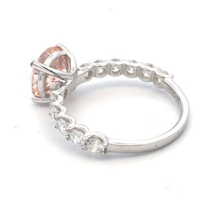 3.50ct Lab Grown Diamond Eng Only 14KT White Gold Bids.com