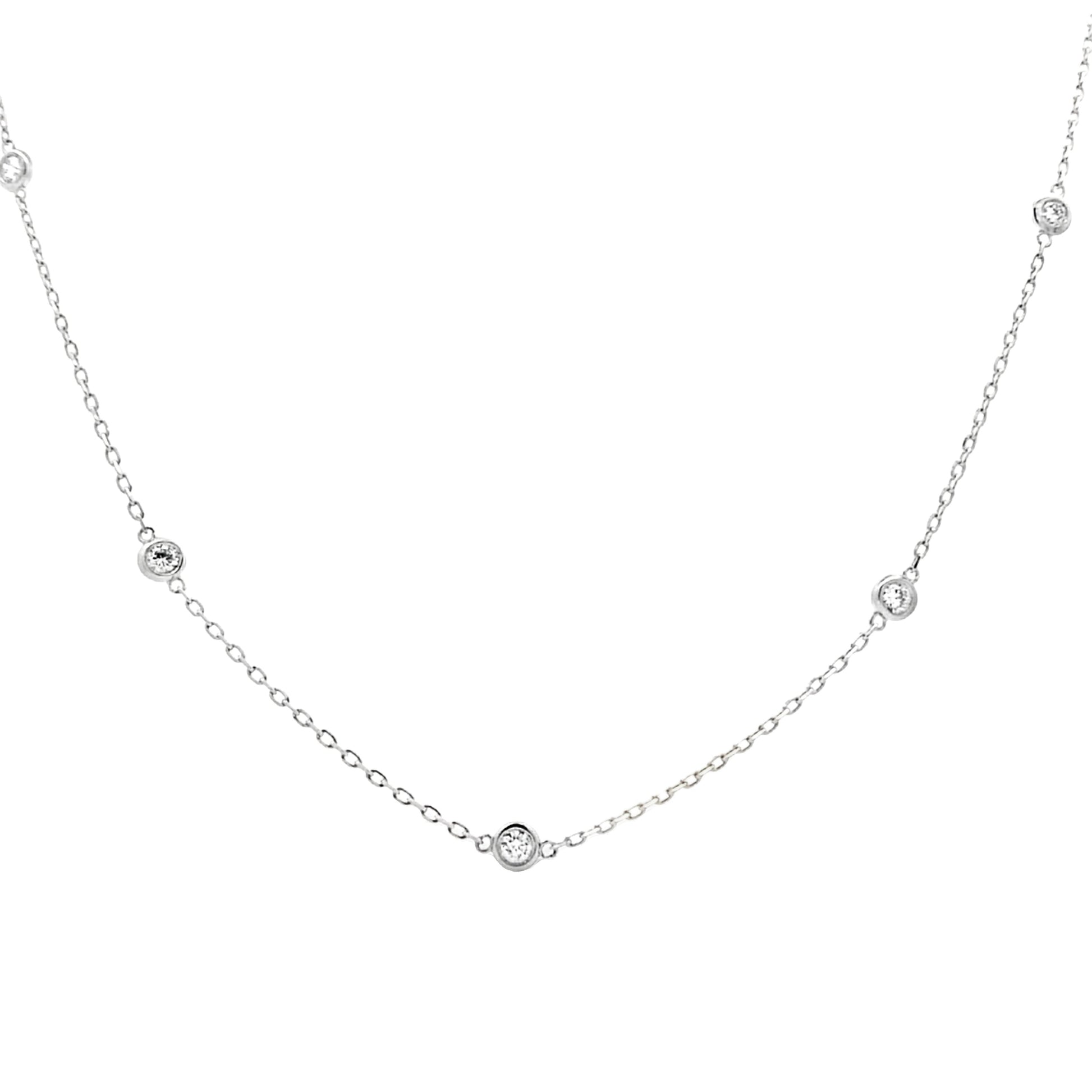 1.00ct Lab Grown Diamond Dia by yard Sterling Silver Bids.com