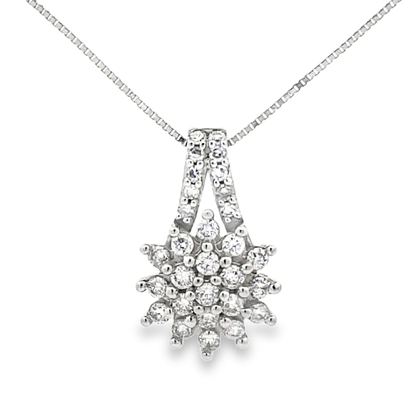 Lab Grown Diamond Fashion Pendants 10KT White Gold Bids.com