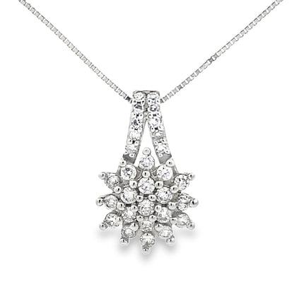 Lab Grown Diamond Fashion Pendants 10KT White Gold Bids.com