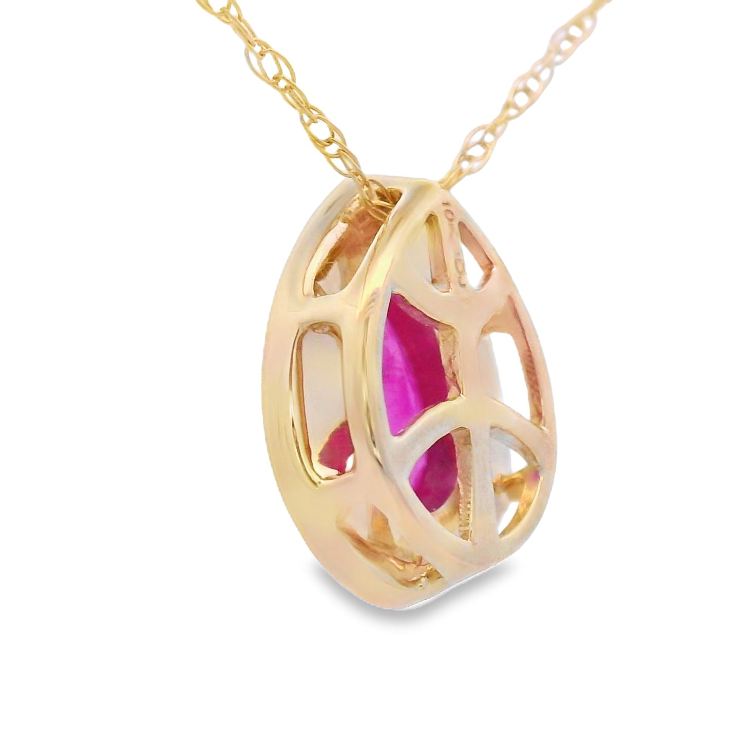 .53ct Ruby Diamond Fashion Pendants 10KT Yellow Gold Bids.com