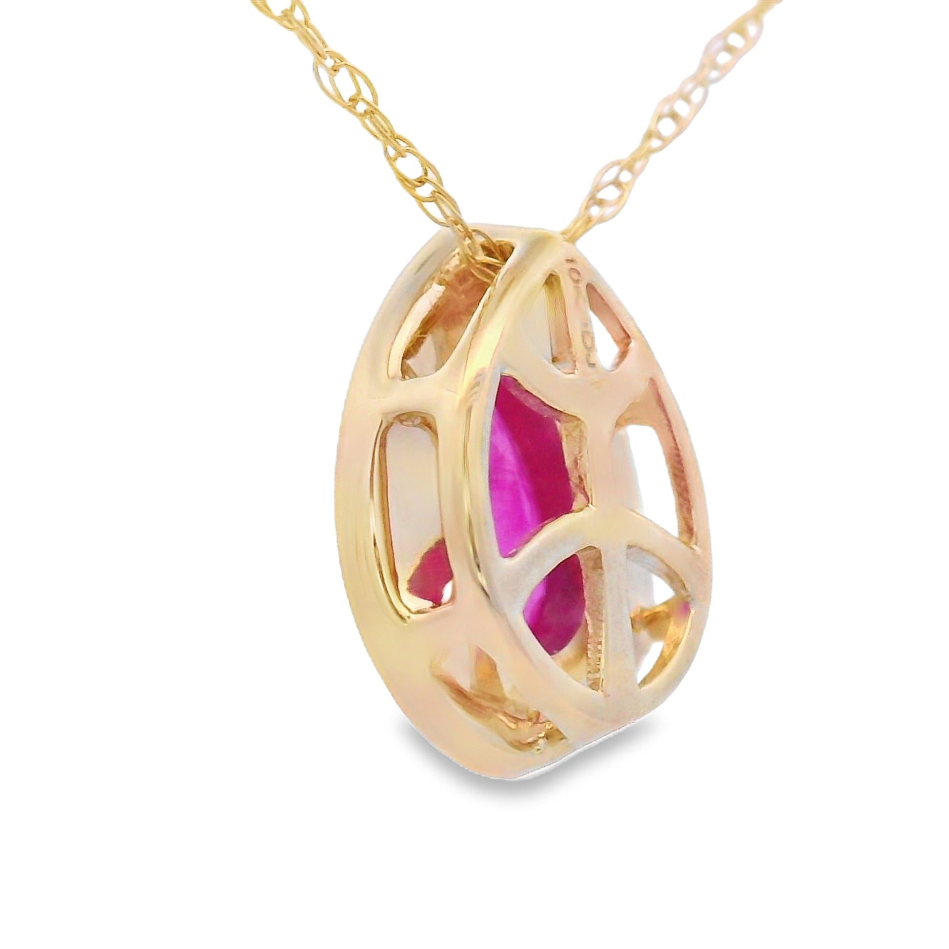 .53ct Ruby Diamond Fashion Pendants 10KT Yellow Gold Bids.com