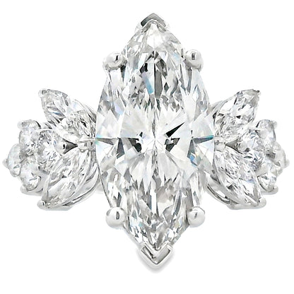 7.08ct Lab Grown Diamond Eng Only 14KT White Gold Bids.com