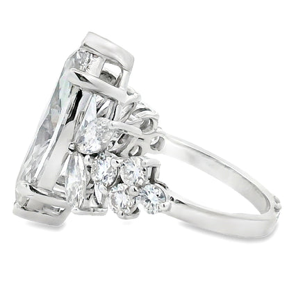 7.08ct Lab Grown Diamond Eng Only 14KT White Gold Bids.com