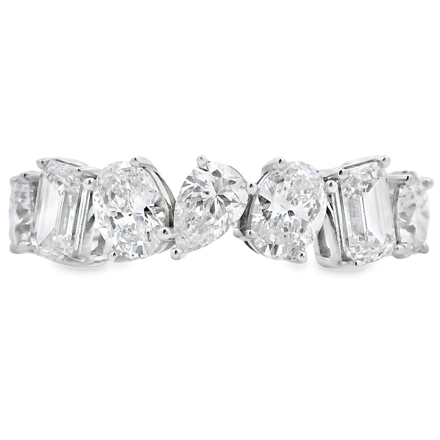 Lab Grown Diamond Wedding Band Ring 14KT White Gold Bids.com