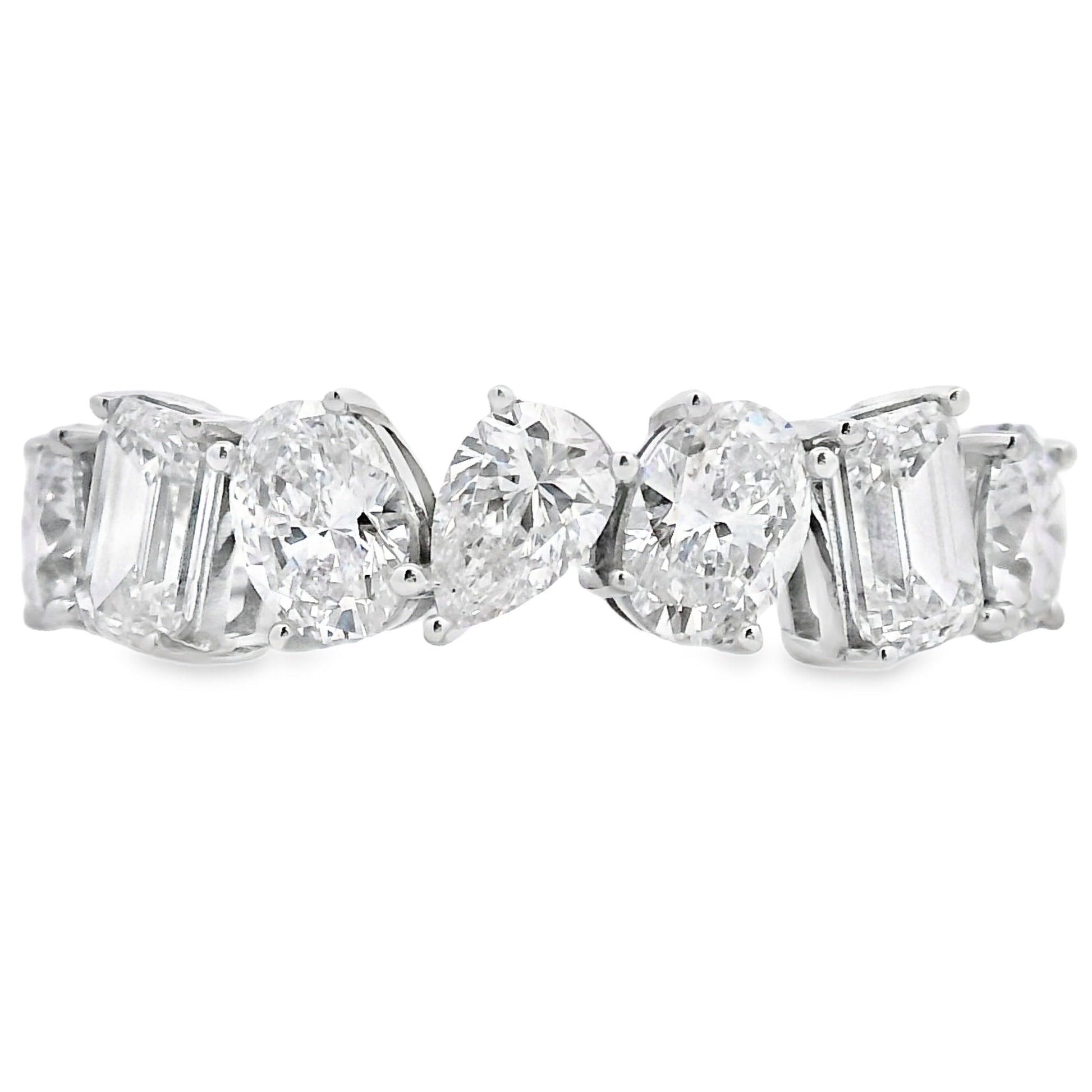 Lab Grown Diamond Wedding Band Ring 14KT White Gold Bids.com
