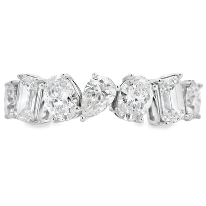 Lab Grown Diamond Wedding Band Ring 14KT White Gold Bids.com