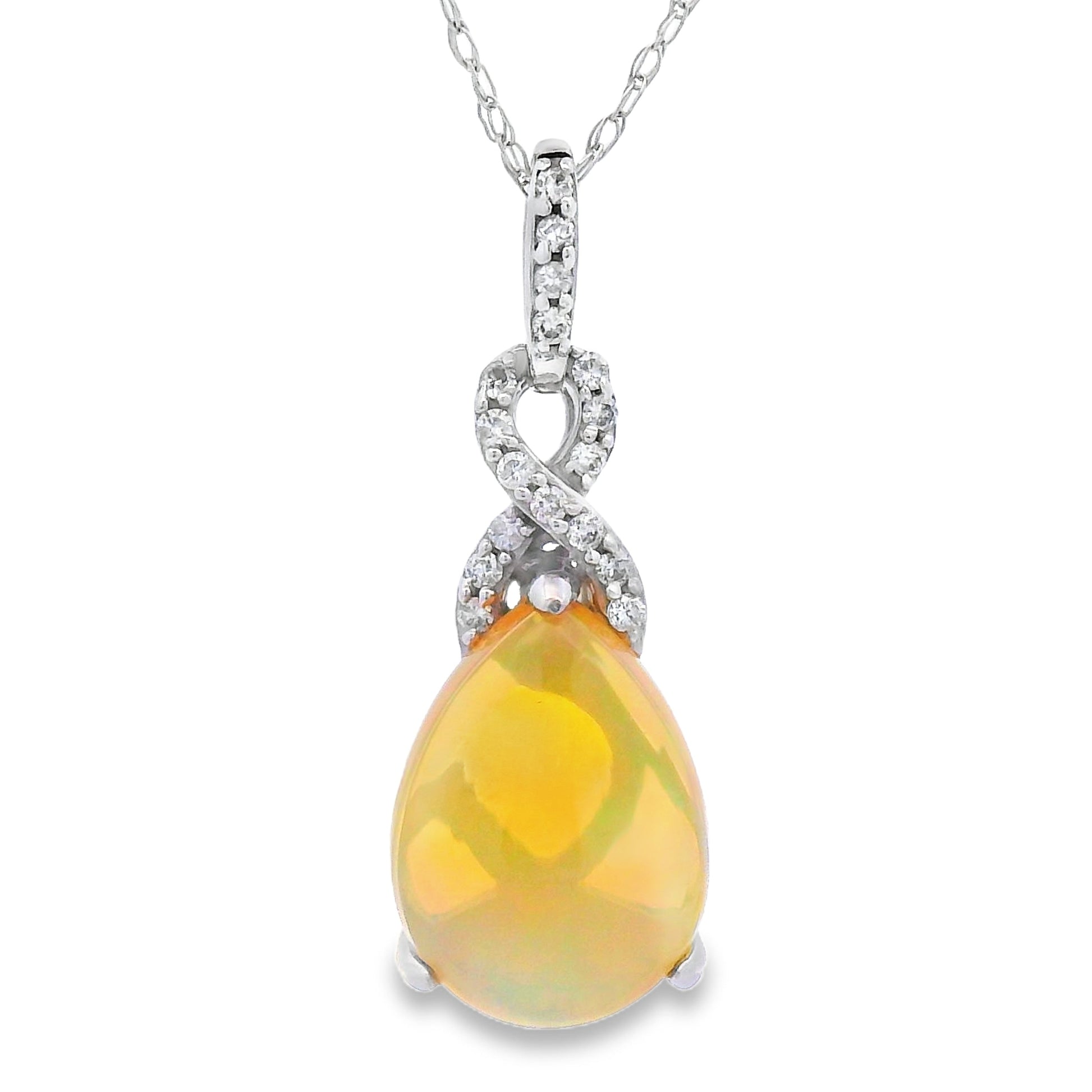 1.94ct Opal Diamond Fashion Pendants 14KT Yellow Gold Bids.com