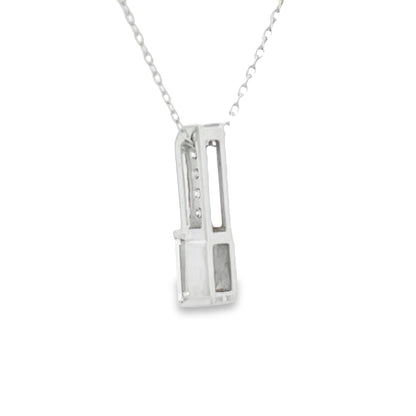 .06ct Zircon Diamond Fashion Pendants 10KT White Gold Bids.com