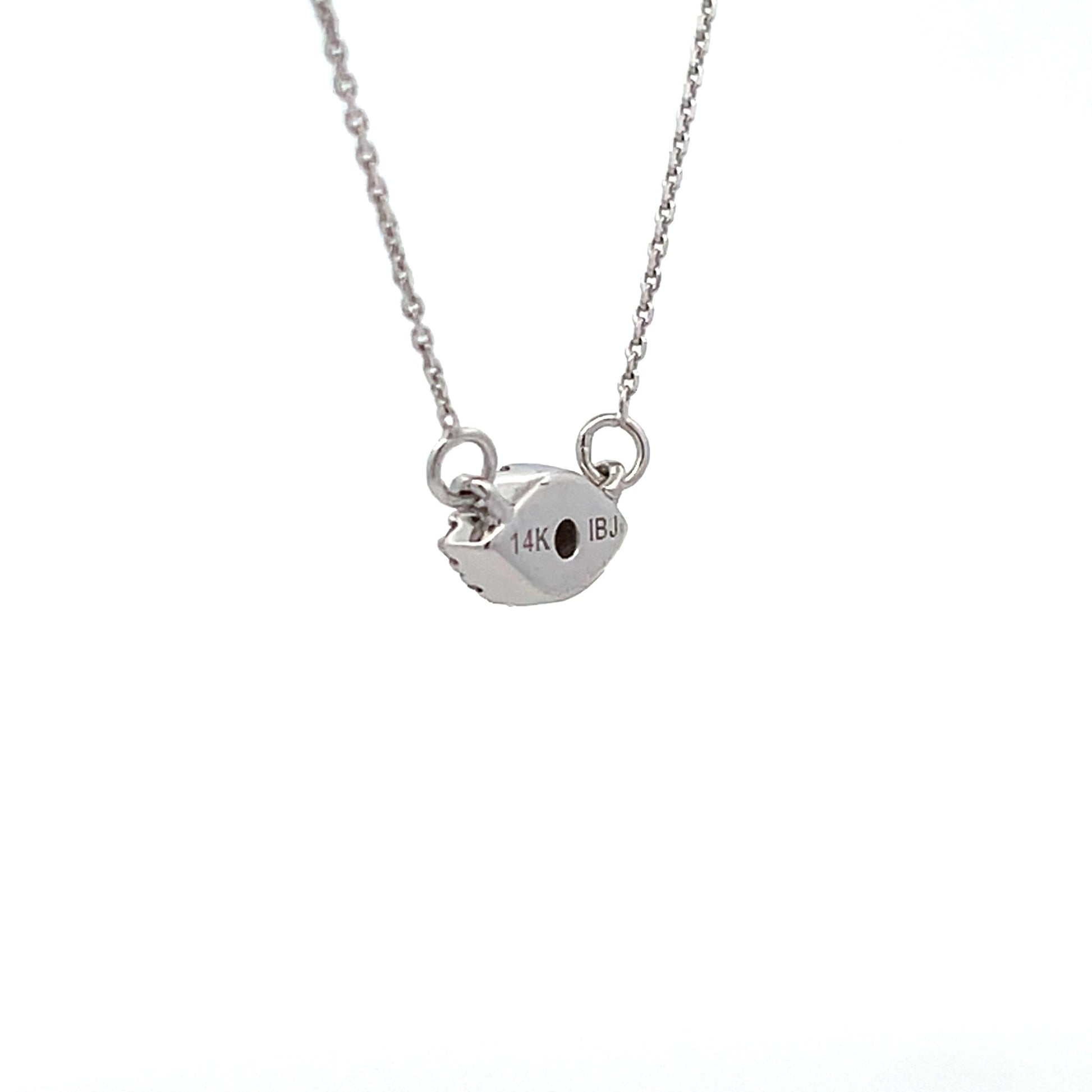 .14ct Sapphire Diamond Fashion Pendants 14KT White Gold Bids.com