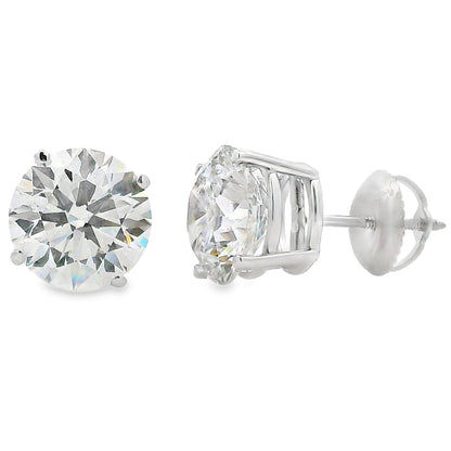 4.40ct Lab Grown Diamond Stud Earrings 14KT White Gold Bids.com