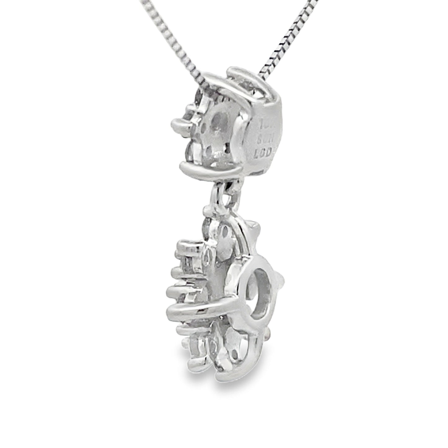 Lab Grown Diamond Fashion Pendants 10KT White Gold Bids.com