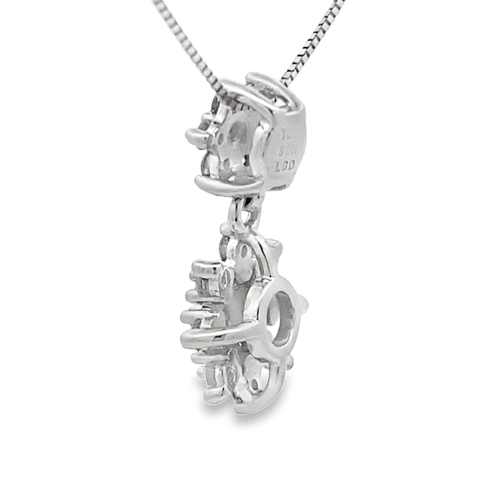 Lab Grown Diamond Fashion Pendants 10KT White Gold Bids.com