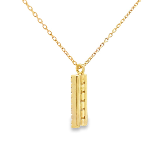 Sapphire Diamond Fashion Pendants 14KT Yellow Gold Bids.com