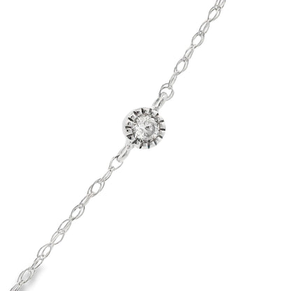 Genuine .32ct Diamond Fashion Pendants 14KT White Gold Bids.com
