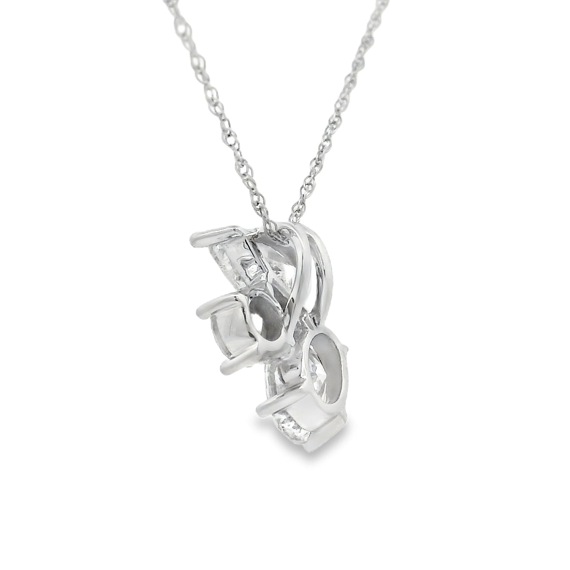 Lab Grown Diamond Fashion Pendants 14KT White Gold Bids.com
