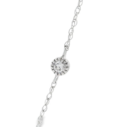 Natural .31ct Diamond Fashion Pendants 14KT White Gold Bids.com