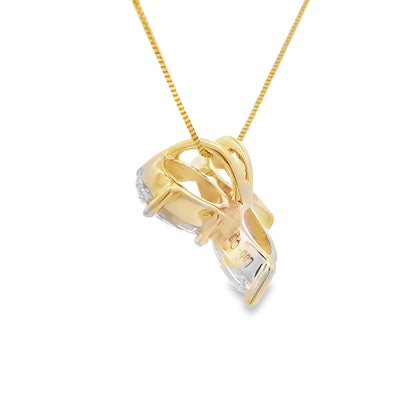 Lab Grown Diamond Fashion Pendants 14KT Yellow Gold Bids.com