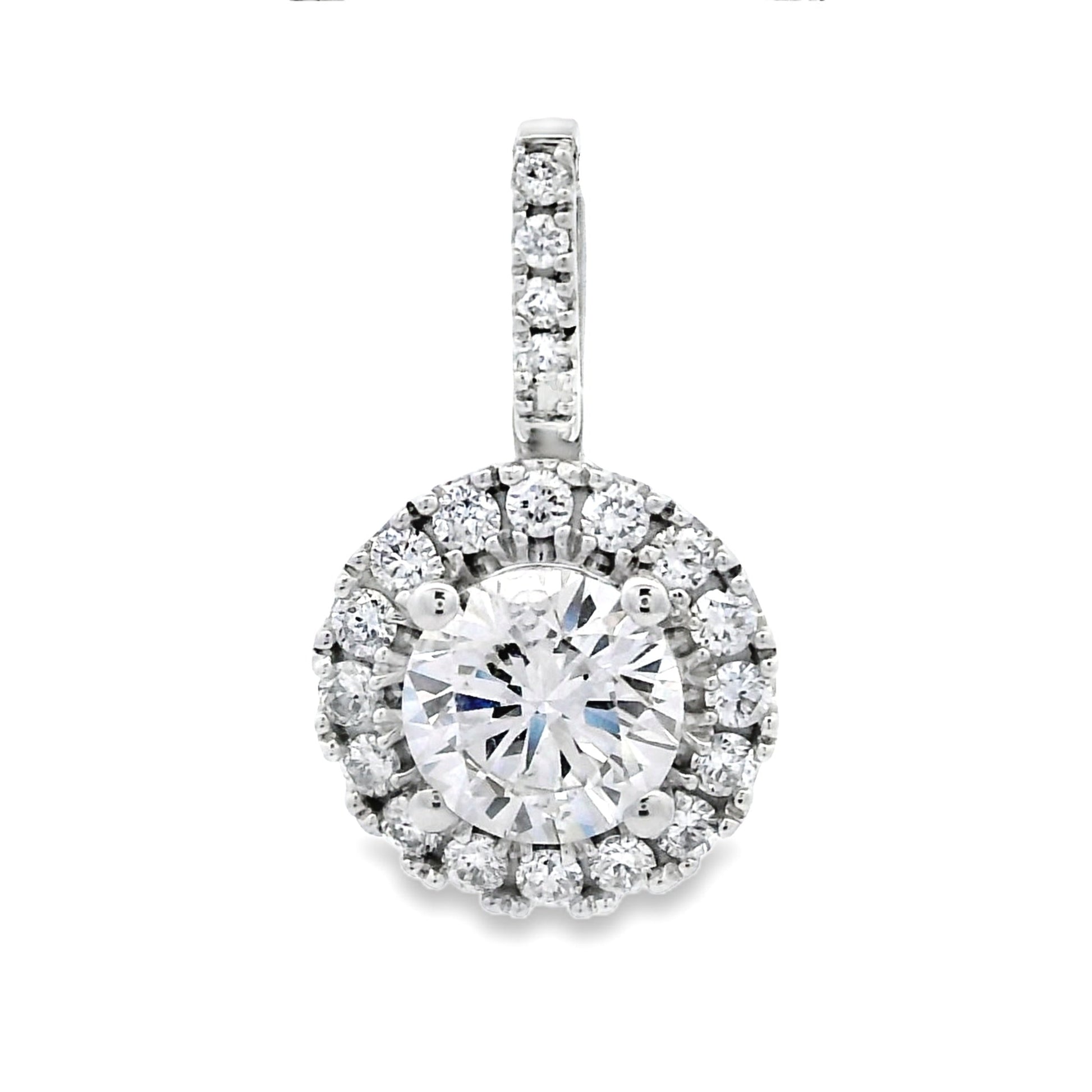 Lab Grown Diamond Fashion Pendants 10KT White Gold Bids.com