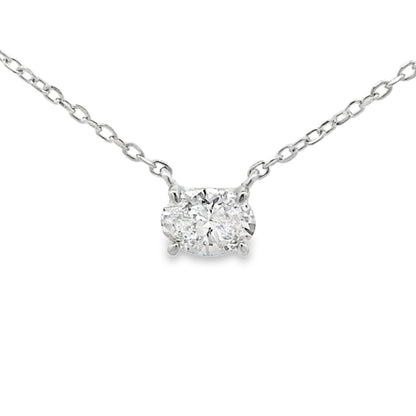 Genuine .50ct Lab Grown Diamond Pendant Sterling Silver Bids.com