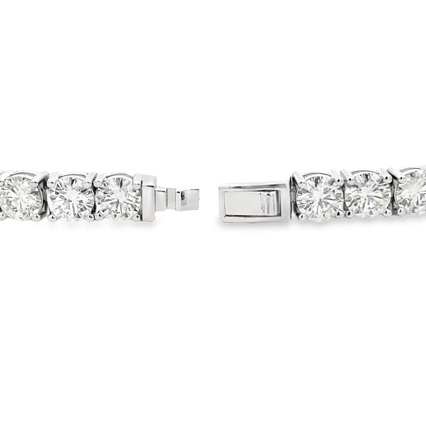 12.50ct Moissanite Tennis Bracelet Sterling Silver Bids.com